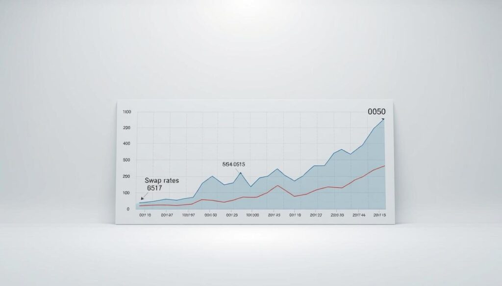 A neatly arranged graph depicting various trading costs and spreads, set against a clean, minimalist background. The foreground features a line chart showcasing different types of costs, such as commissions, swap rates, and the bid-ask spread, presented in a clear, easy-to-understand manner. The middle ground includes informative icons and labels to distinguish the different cost elements. The background is dominated by a subtle grid pattern, creating a sense of structure and organization. Soft, neutral lighting enhances the professional and analytical feel of the image, inviting the viewer to study the data and make informed decisions about their trading activities.