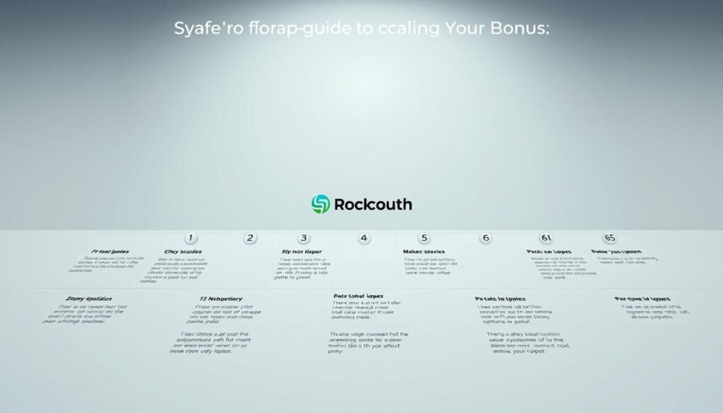 A professional, high-quality step-by-step guide to claiming a forex broker's no-deposit bonus, presented in a clean, modern layout. The foreground contains a sequence of numbered steps laid out in a grid, with simple iconography and concise captions. The middle ground showcases the broker's logo and branding, creating a sense of credibility and trust. The background is a soft, neutral gradient that provides a calm, uncluttered canvas. Subtle lighting and a wide, high-angle lens give the image an authoritative, educational tone. The overall mood is informative, helpful, and visually striking, perfectly suited to illustrate the article's "Step-by-Step Guide to Claiming Your Bonus" section.